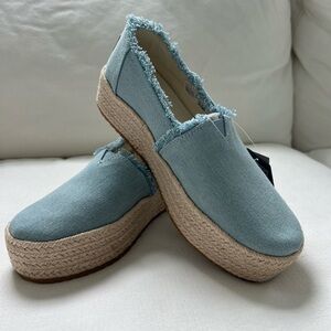 TOMS Valencia Espadrille - Pastel Blue Denim